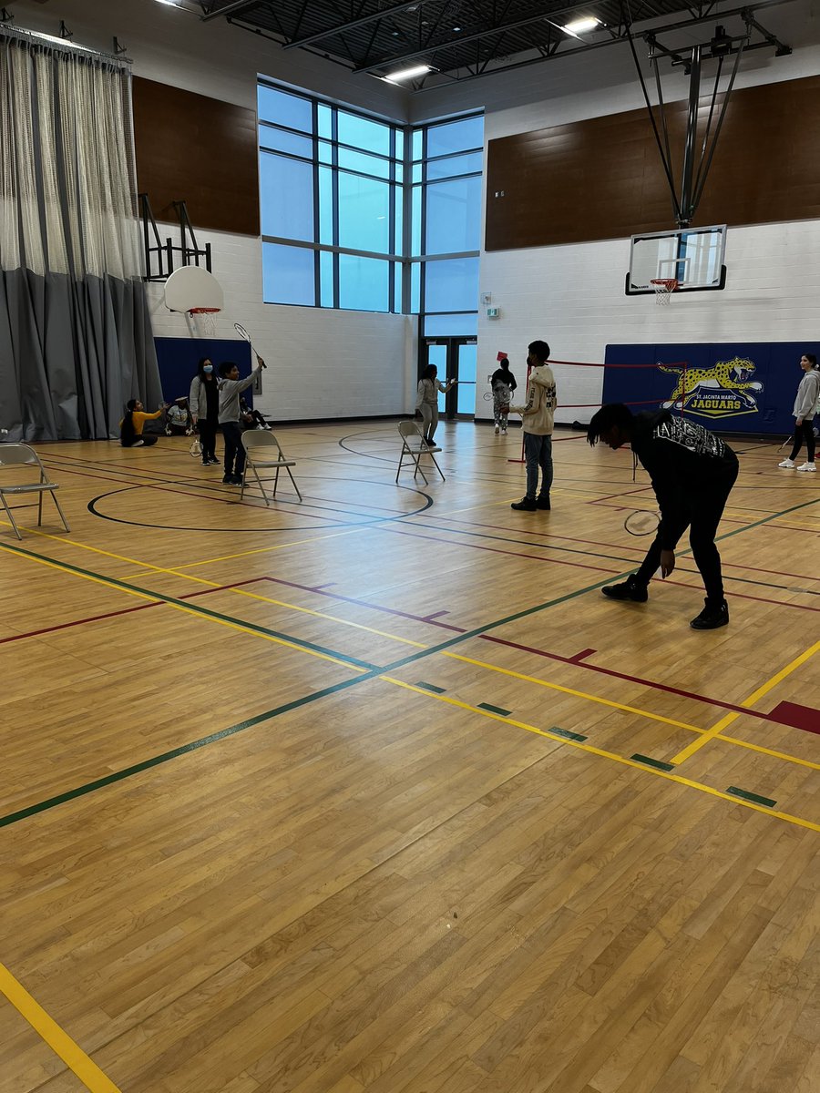 Badminton! They’ve been working on building skills and the rules. Partners we’re chosen today and the bracket play down will start next week! 🏸🏸🏸🏸🏸 #SoMuchFun #Grade7 #LearningNewSkills @StJacintaDPCDSB