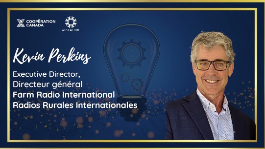 WorldUniService's tweet photo. 👏Congratulations to @farmradio, winner of the organizational Innovation and Impact Award, for their work using radio and innovative community-based methodologies and their commitment to #GenderEquality. 

#IDW2023 @cooperation_ca https://t.co/0lzkJDViXF