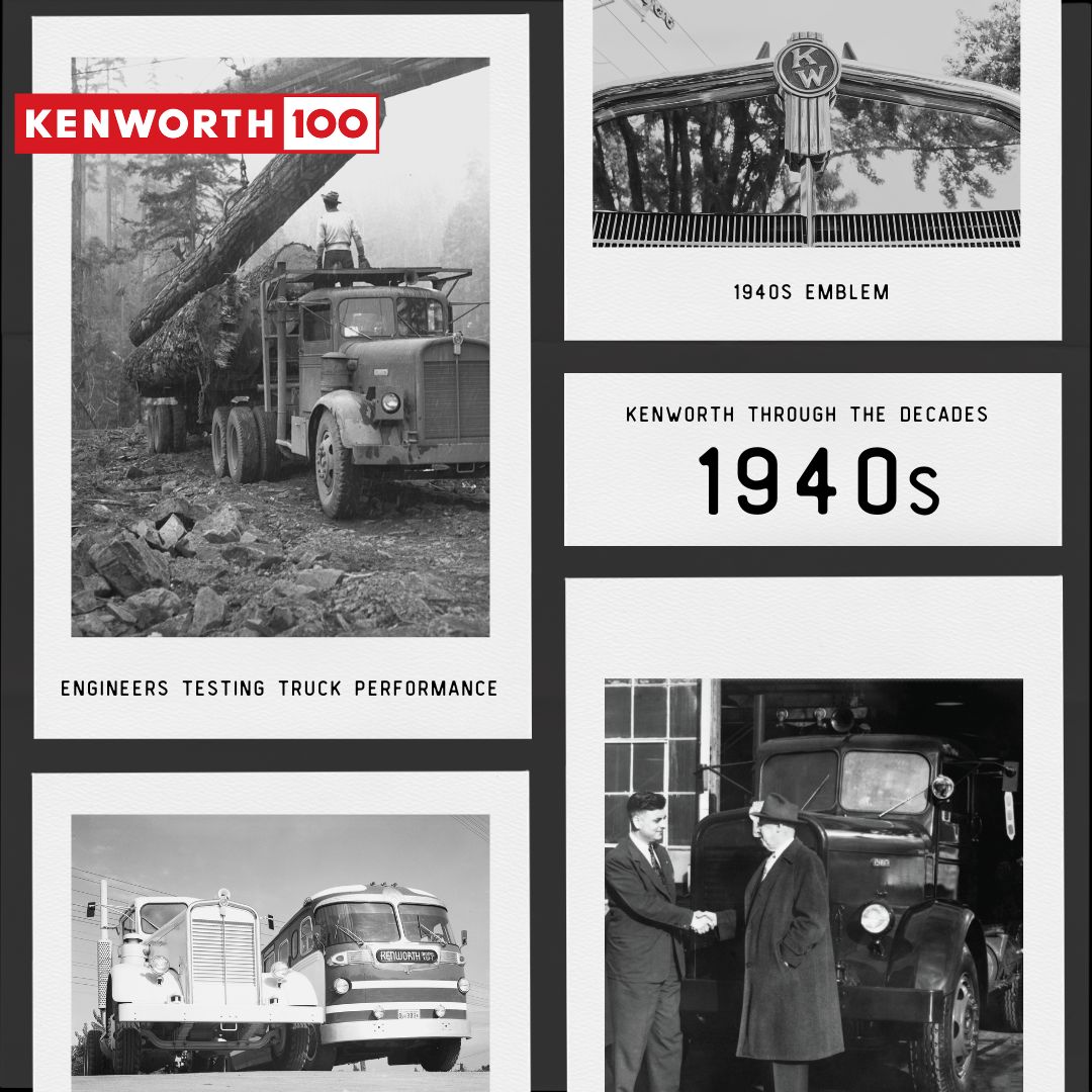 Next up in our count UP through the decades is the 1940s. Pacific Car and Foundry, later renamed to PACCAR, purchased Kenworth in 1945. Only 6 more days until our official 100th anniversary celebration!
#Kenworth #Kenworth100