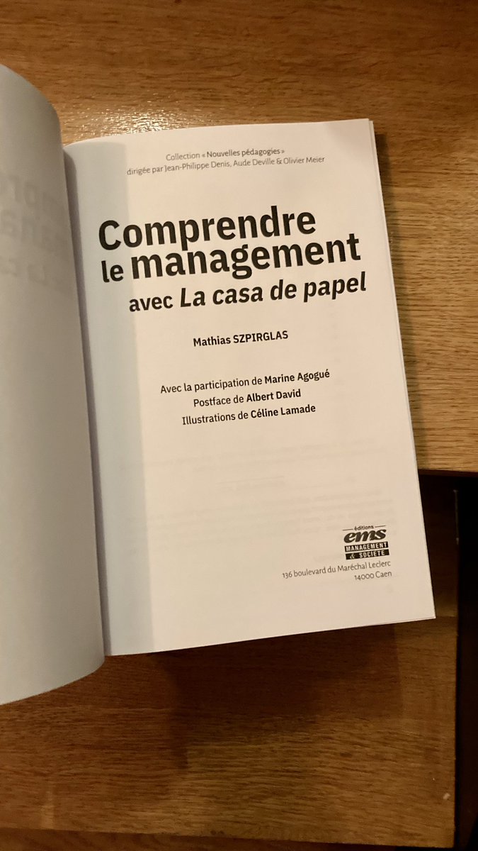 MathSzpirglas's tweet photo. Dés début mars 2023, dans les librairies un manuel de management d’un nouveau genre @jphdenis @AudeDeville #OlivierMeier @EmsLetran @editionsEMS @marineagogue @Albert_David_26 #management #seriestv #nouvellespedagogies @Mgt_en_Series https://t.co/0IQPCCE4Vv https://t.co/qPKAvIIXcN
