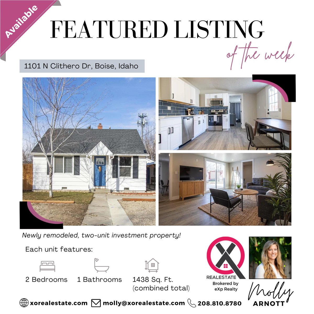 MolDizzle's tweet photo. This week's Featured Listing is a perfect house-hack or investment opportunity! Live in one unit and rent the other to offset expenses, or rent both! Link to listing: https://t.co/t3Bqeti1Sz https://t.co/wTBC1fE6bU