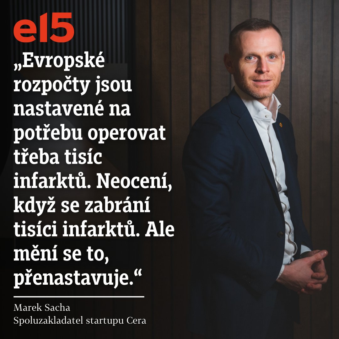 🔴 Startup @cera_care prošel největším investičním kolem v historii, když loni nabral na další rozvoj přes 300 milionů eur. Proč se Marek Sacha rozhodl založit Cera Care? A co by mohlo posílit udržitelnost zdravotnictví? Čtěte v rozhovoru 👇
e15.cz/rozhovory/cim-…