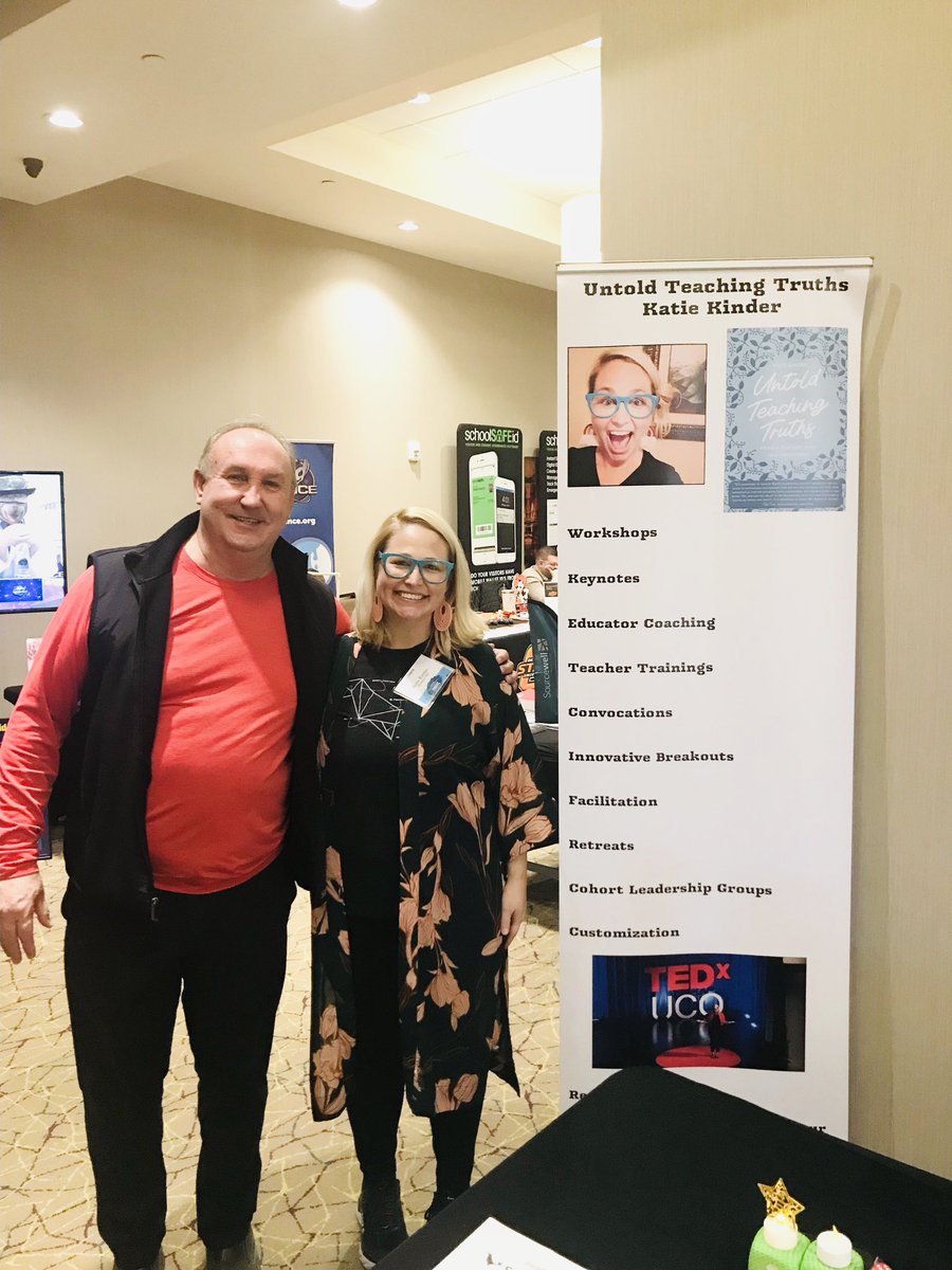 KatieKinder1's tweet photo. That’s a wrap on #omlea 2023!  Love this conference; we had the best time!  #untoldteachingtruths #teachertwitter  #oklaed https://t.co/KntUIsggBX