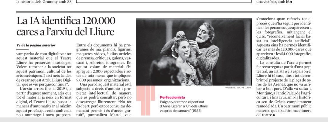 GTDocGrafics's tweet photo. Ja coneixeu l'Arxiu digital del @teatrelliure ?

Entreu-hi! https://t.co/cyviVMLKRZ 

L'enhorabona a l'arxivera Anabel de la Paz per la seva bona tasca a càrrec de l'arxiu. Llarga vida!

#DocsGrafics #Arxius #Memoria https://t.co/SIB1dbKcoB