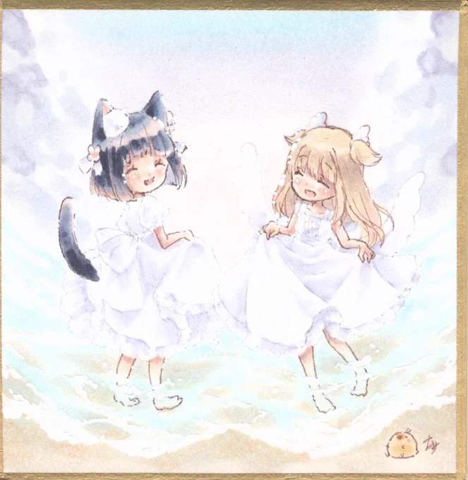 #上手い下手は別にして自分の絵柄のここが好きをフォロワーさんが教えてくれるうちの子、ひな、なお、ユキ、はなです 