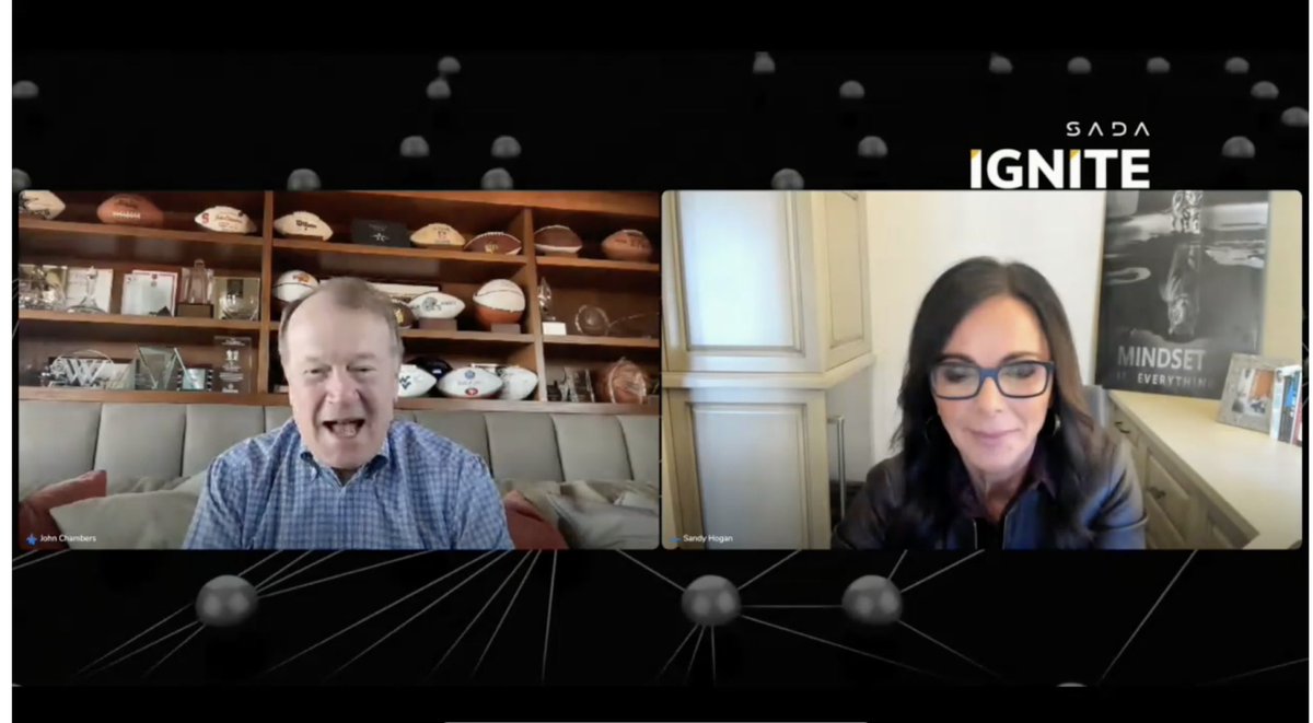 Sandy Hogan (@sandyhogan) on Twitter photo 2023-02-09 22:00:17 What a @SADA IGNITE FY23! Incredible few days sharing, learning and getting ready to #changethegame. Special thank you to legendary John Chambers @JC2Ventures for sharing his wisdom, insights and coaching. It’s hard not to level up and be better after time with him. #oneofakind What a @SADA IGNITE FY23! Incredible few days sharing, learning and getting ready to #changethegame. Special thank you to legendary John Chambers @JC2Ventures for sharing his wisdom, insights and coaching. It’s hard not to level up and be better after time with him. #oneofakind