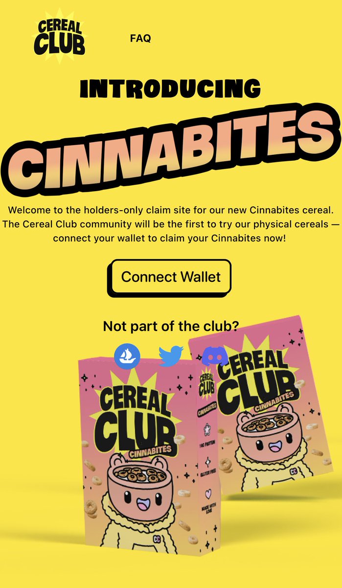 12 months of R&amp;D by <a href="/cerealclubnft/">Cereal Club</a> 

Introducing #cinnabites 🫶🏼🥣

The day is finally here! 🎉

Bringing true value to holders with an IRL utility that will assist in onboarding the masses into web3.

“Cereal is recession proof” 🫶🏼🥣

#bowlish #cinnabites #cerealclub