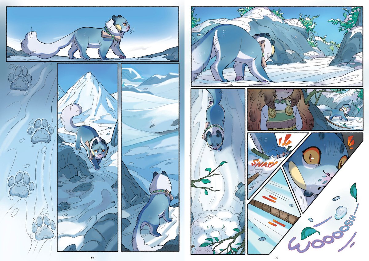 OniPress's tweet photo. ❄️🐈 @KirkusReviews calls @DinaNorlund's THE SNOWCAT PRINCE "Purr-fect" saying it's "fresh and innovative in its exploration of the lasting power of myth, systemic corruption, and the search for truth."

Find this fairytale-like fantasy in stores everywhere March 8! https://t.co/j1KsSxCQF7