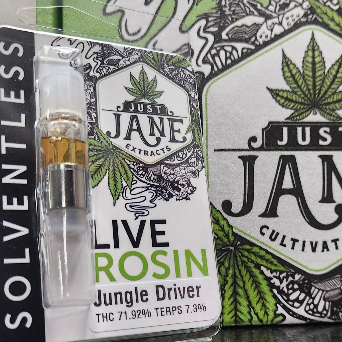 JustJaneGrows's tweet photo. Just Janes first day on Twitter because IG sucks and blocks everything. What better day to join than the first day we launch our solventless full spectrum rosin carts! 🫠

Just Jane Dispensary 
912 N Flood Ave.
Norman Oklahoma 
11am to 8pm
Mon - Sat
**Nothing For Sale Online** https://t.co/nlonEm7nhr