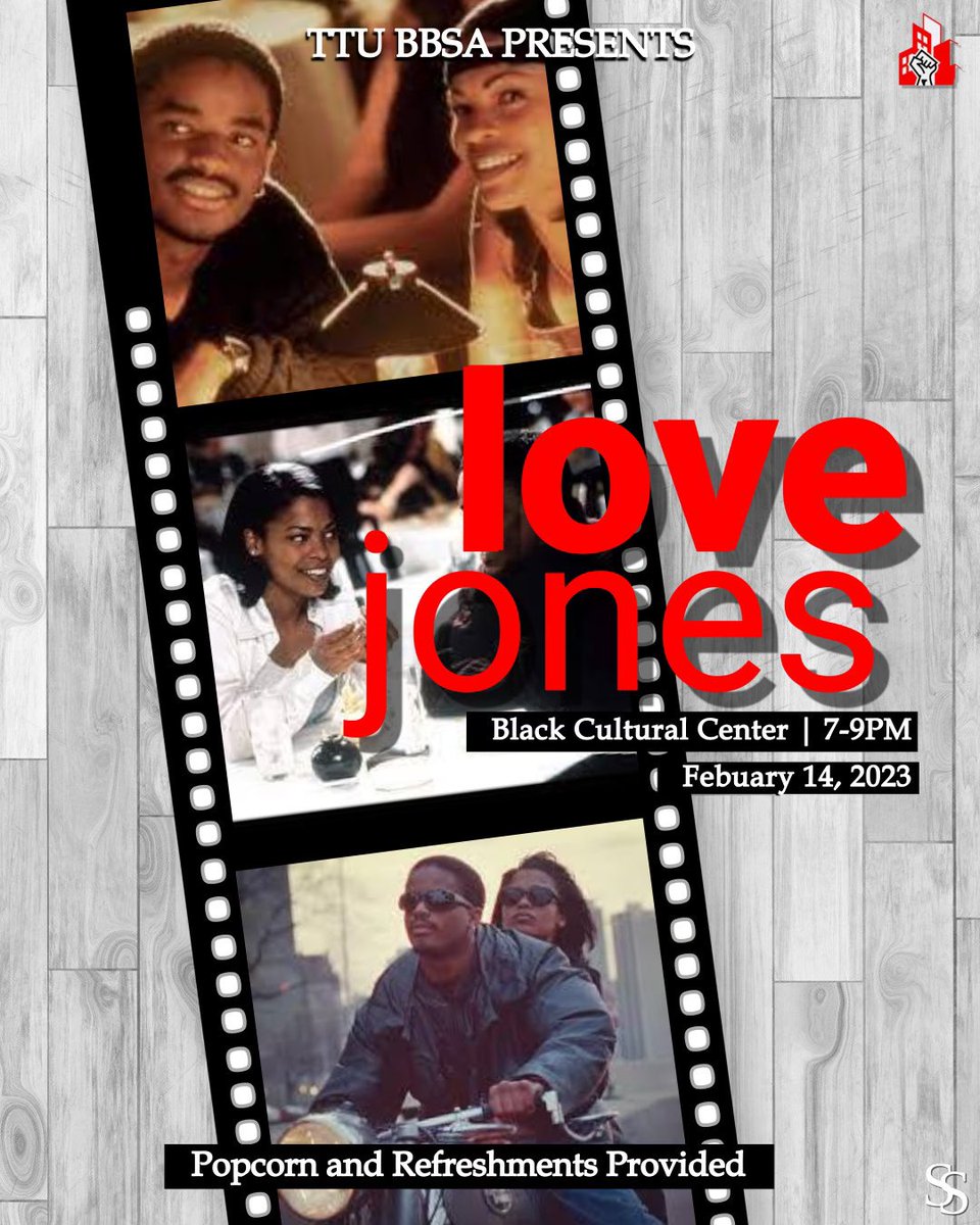 February 14th but no one for you? ❤️‍🩹Come spend the evening with BBSA and watch Love Jones.🍿🎬Food will be provided 

📍Location: The Black Cultural Center