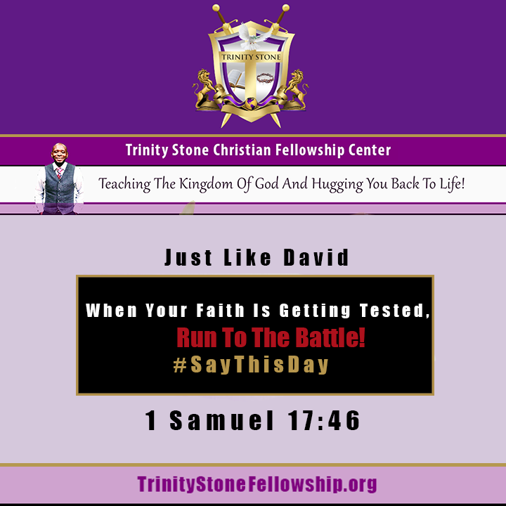 immichaelbailey's tweet photo. When Your Faith Is Getting Tested, Run To The Battle!

1 Samuel 17:46 KJV
This day will the LORD deliver thee into mine hand;

#SayThisDay https://t.co/HSoF6pfD8m