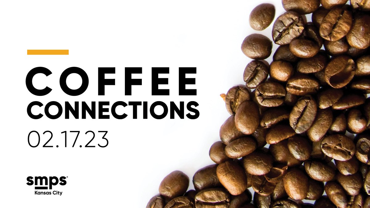 Coffee Connections is NEXT FRIDAY! Grab your coworkers, #SMPS friends, or someone new you'd like to introduce to #SMPSKC!

We'll see you at 8 am at Messenger Coffee Company! Reserve your spot: smpskc.org/meetinginfo.ph…

#marketing #communications #aec #aecmarketing #networking