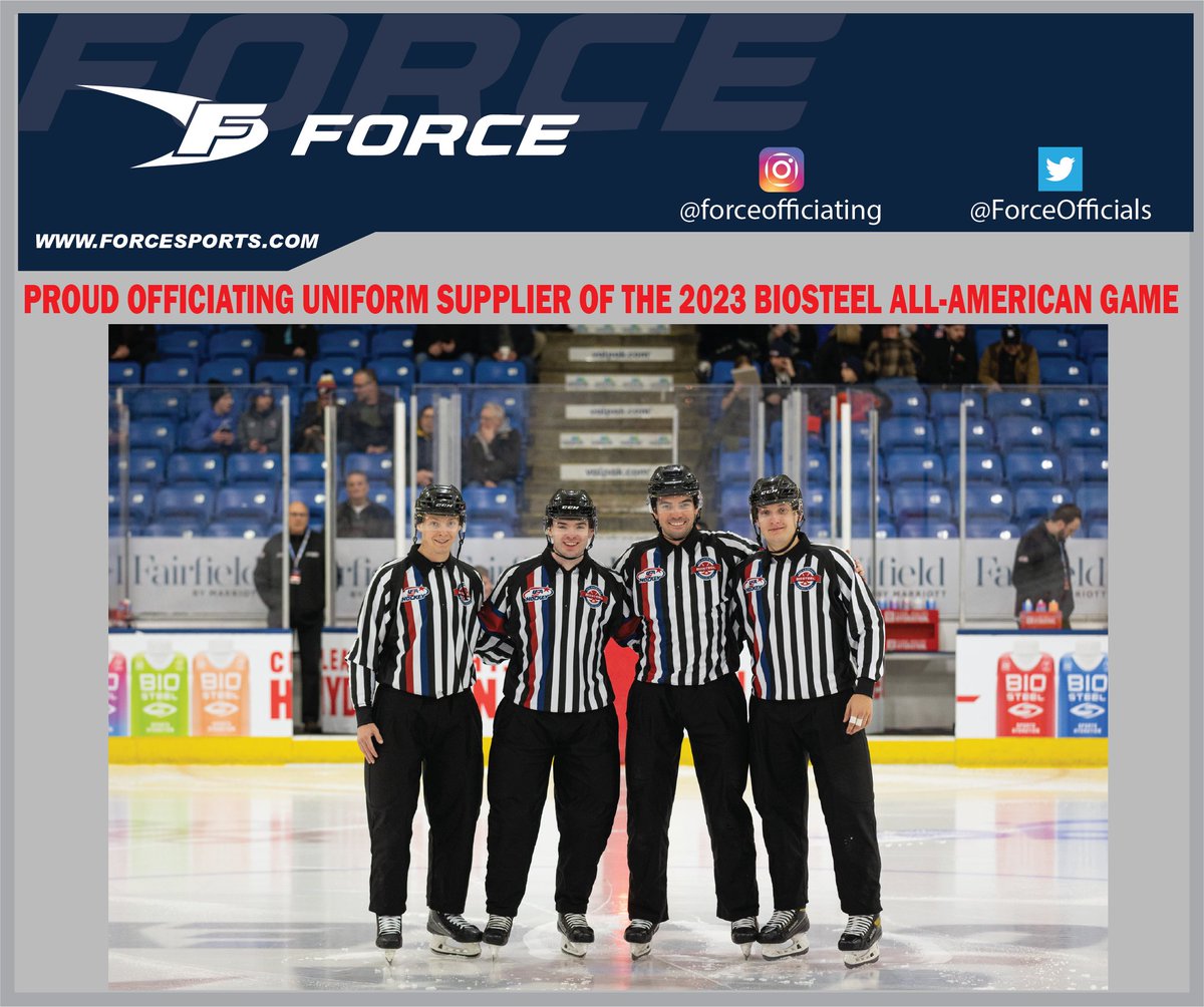 ForceOfficials's tweet image. Force Sports is proud to be the official uniform supplier for the 2023 Biosteel All-American game. Congratulations to this great crew!