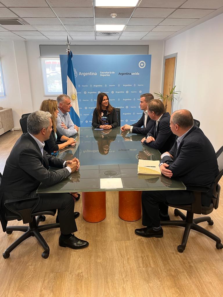 wada_ama's tweet photo. The WADA delegation led by our President @WitoldBanka and DG Olivier Niggli continue their meetings in Argentina, afternoon with the Secretaria Nacional de Deportes. Important discussions for the good of #cleansport #juegolimpio. https://t.co/vN5sGaVuuK