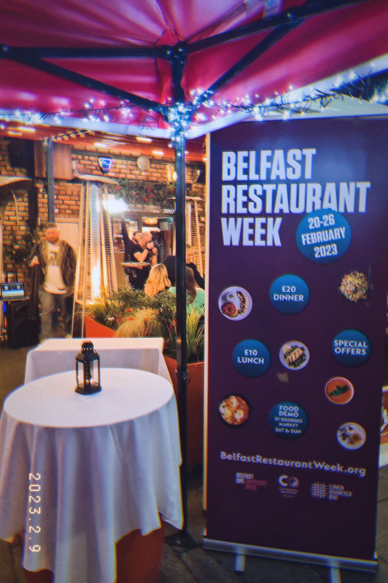 Belfast Restaurant Week is back from 20-26 Feb.We were kindly invited down to the launch tonight at 2Taps, wonderful event, we're very excited to get booked into some wonderful, local restaurants! Go to belfastrestaurantweek.org for all those participating #BelfastRW23 #BelfastHour