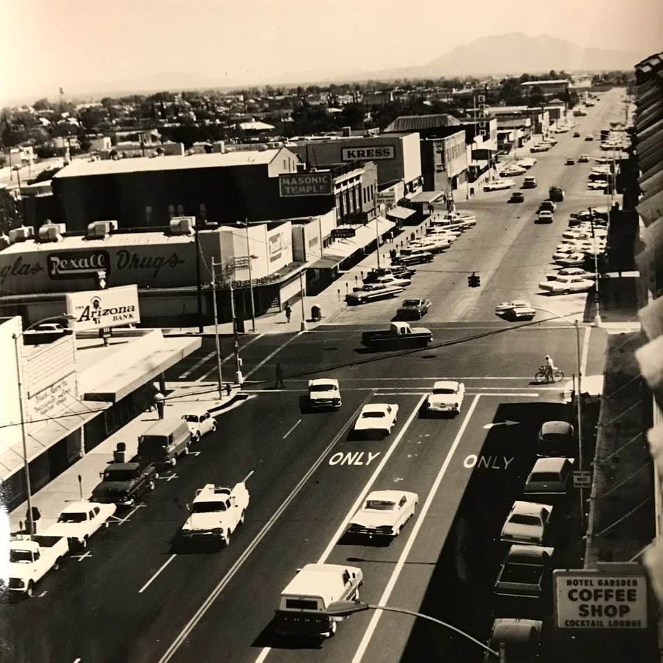 ADOT #FlashbackTrivia: This photo of SR 80 was taken in 1972.

What southern Arizona town are we looking at?
