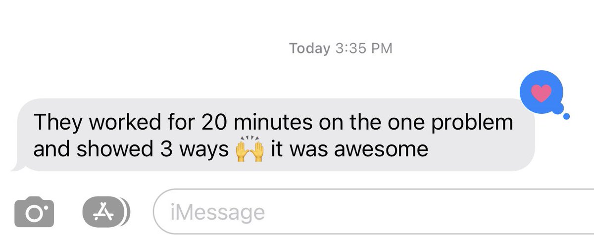 MrsMitch_MathSp's tweet image. As a math teacher, there’s no better text to get from a colleague. Math practice standards for the win! #PrairiePride #PartnersinGrowth