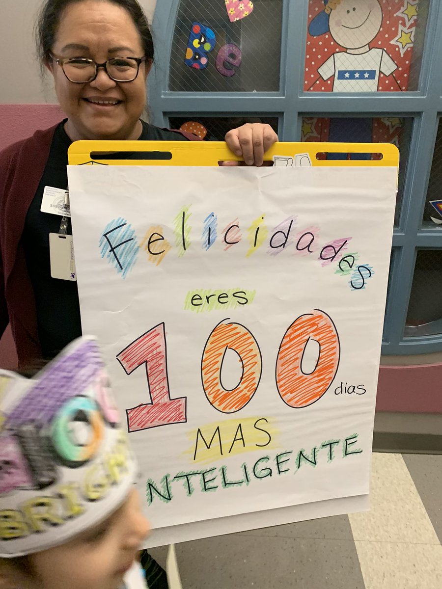 Creative expressions for the 100th day of school at Briscoe Elementary.