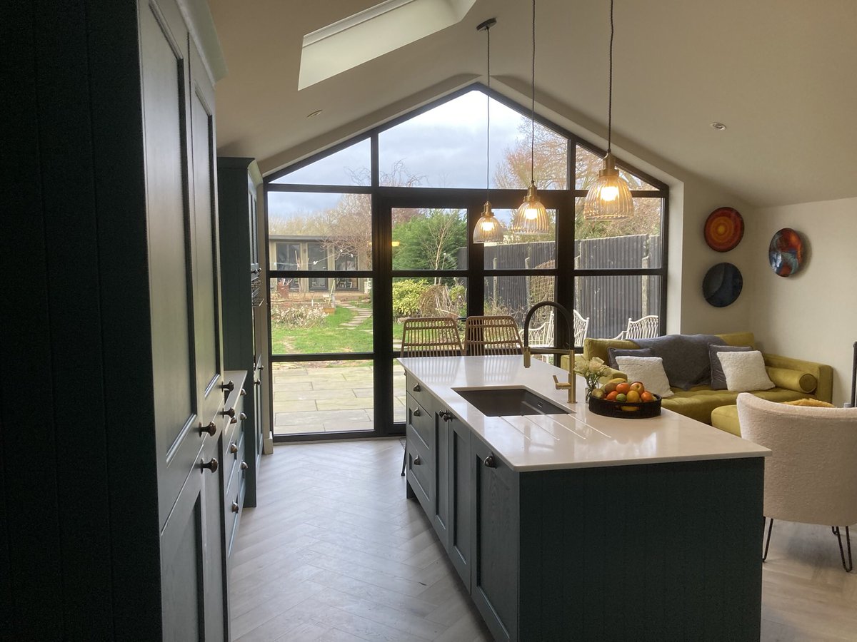 Luxury painted kitchen. Designed crafted &amp; installed by the team at Milford Kitchens of Staffordshire.