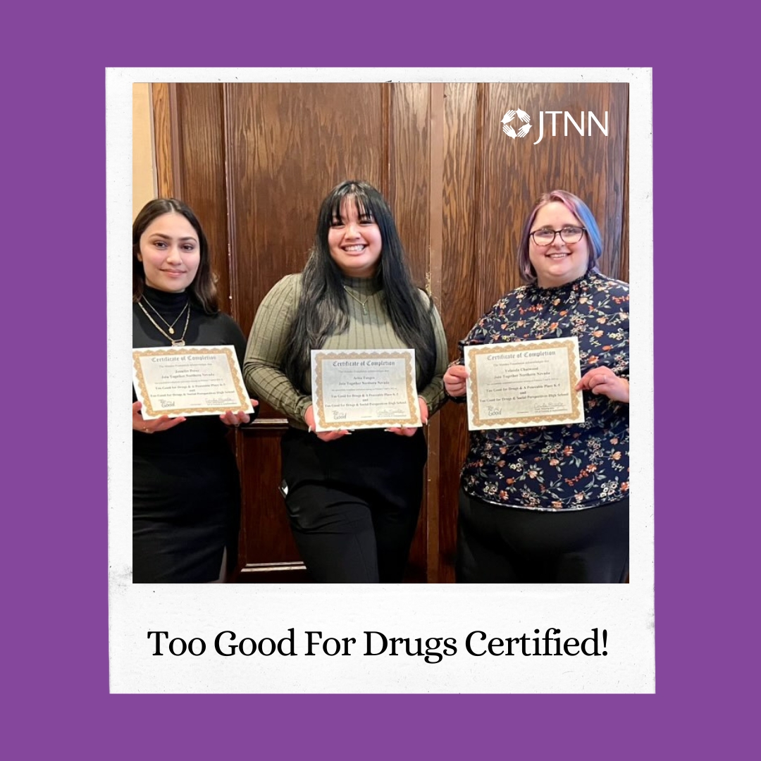 jointogetherNV's tweet photo. JTNN team members at the Too Good For Drugs Curriculum Training in Atlanta, Georgia! ๐
Congratulations, Arisa, Jennifer & Yolanda! We are so proud of you!
#Certified #Prevention #JTNN #TooGoodforDrugs #Health https://t.co/MnEMyWJzog