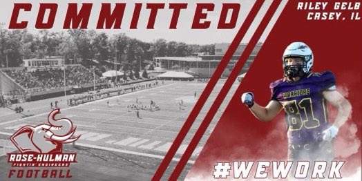 Riley Gelb (@gelbriley) on Twitter photo I am blessed and honored to announce that I will be furthering my academic and athletic career at Rose-Hulman Institution of Technology!🐘🌹
#WeWork
<a href="/RoseHulmanFB/">Rose-Hulman Football</a>
<a href="/CoachSokolRHIT/">Jeff Sokol</a>
<a href="/Coach_Stanton1/">Jeffrey Stanton</a> I am blessed and honored to announce that I will be furthering my academic and athletic career at Rose-Hulman Institution of Technology!🐘🌹
#WeWork
<a href="/RoseHulmanFB/">Rose-Hulman Football</a>
<a href="/CoachSokolRHIT/">Jeff Sokol</a>
<a href="/Coach_Stanton1/">Jeffrey Stanton</a>