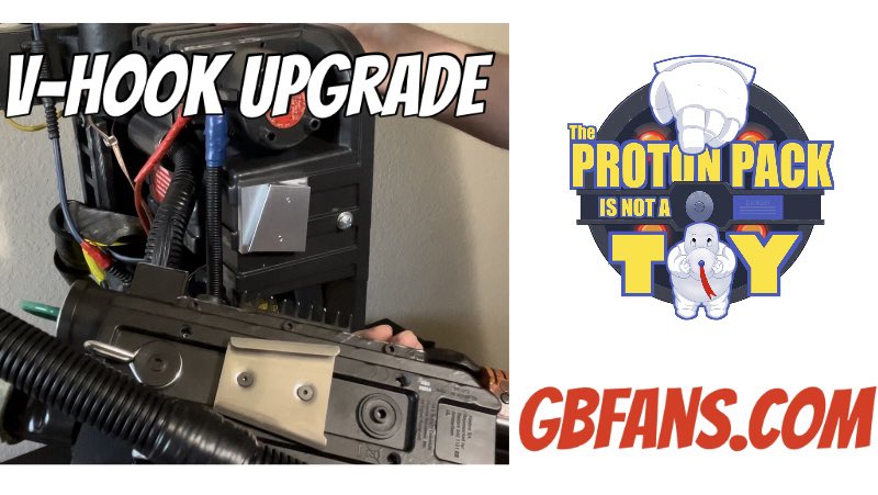 New Video: HasLab Proton Pack V-Hook Upgrade - GBFans.com youtu.be/LULUfmSNyjA #Ghostbusters #HasLab #ProtonPack @gbfans