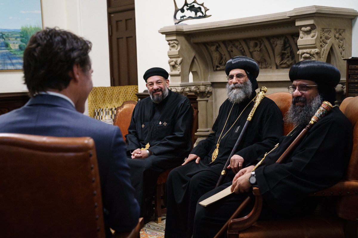 Yesterday, I sat down with His Grace Bishop Boulos, His Grace Bishop Archilides, Father Pishoy, and other priests. We spoke about the long and rich history of Coptic Christians, and recognized the contributions they have made – and continue to make – to this country we call home.
