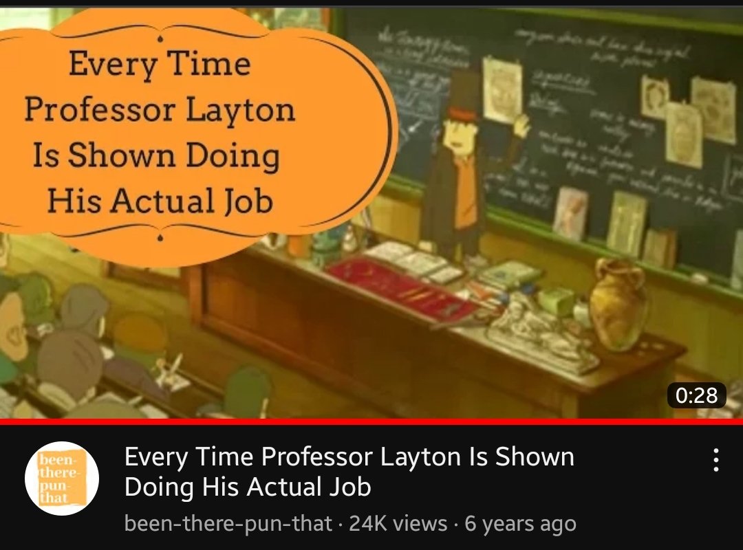Juliamex3's tweet photo. To anyone wondering what the Layton games and the Professors character are like it's like this https://t.co/tGOlRG3jmG