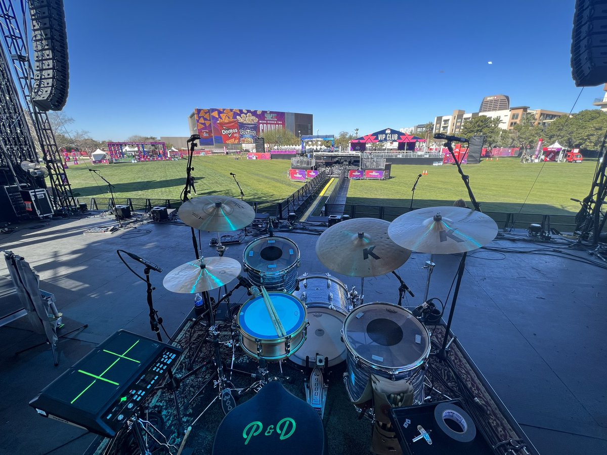It’s gonna be a beautiful scene out here tonight at Hance Park. @AZSuperBowl @ginblossoms