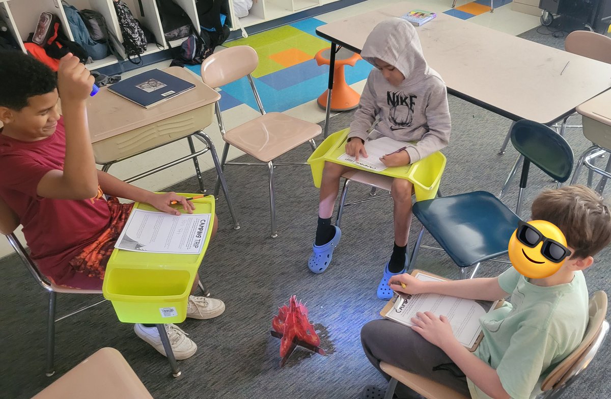 Our adventure into the "wilderness" was a success! Math was done, ghost stories were told, and materials remained intact 🤣🏕️