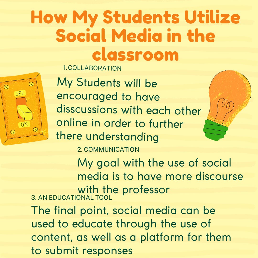 The goals in which I hope to achieve with the use of social media!!! #TEC207