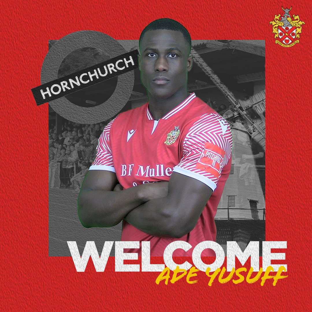 HornchurchFC's tweet photo. ๐ We are delighted to announce the signing of forward Ade Yusuff from @FIFC
FULL STORY - https://t.co/lOjjfgi1I0
#WelcomeAde https://t.co/BTZaTZch7h