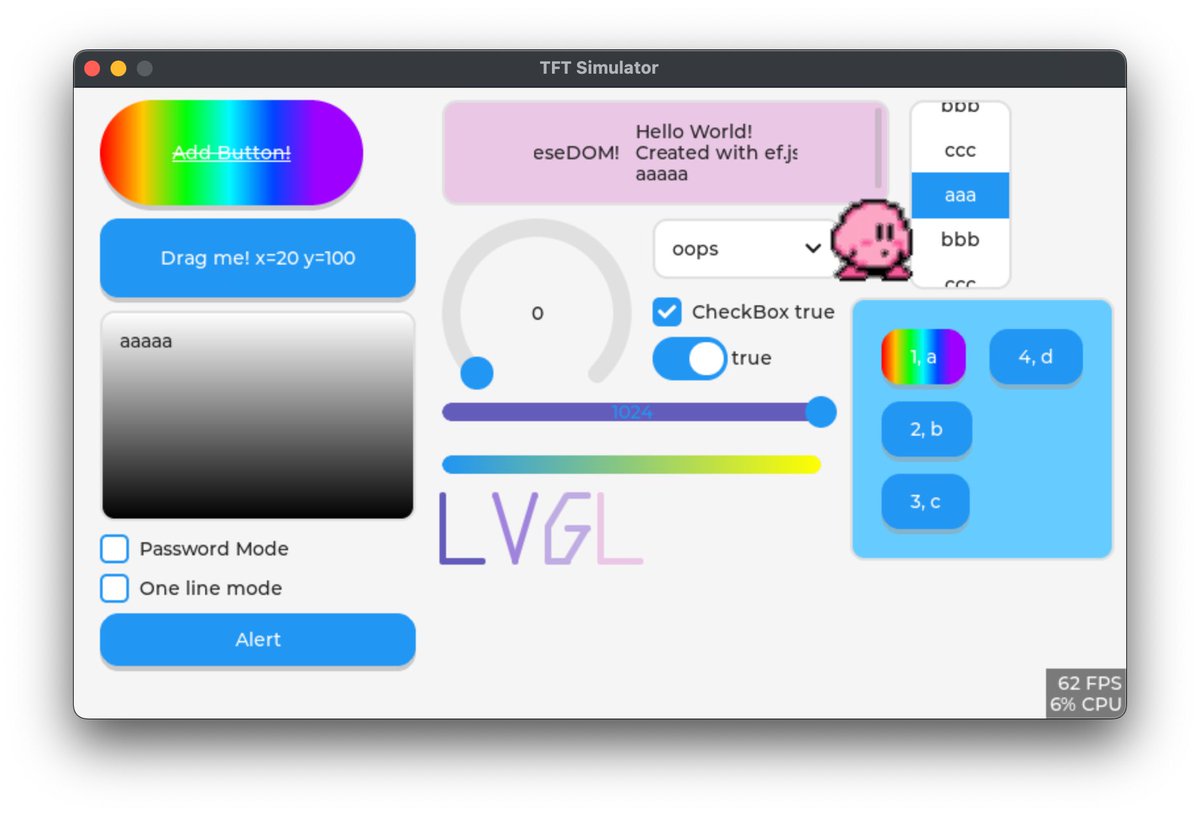 ClassicOldSong's tweet photo. #LVGL Gradient is working on #CheeseDOM !
#javascript #developer #embedded https://t.co/gWTGsObcR9