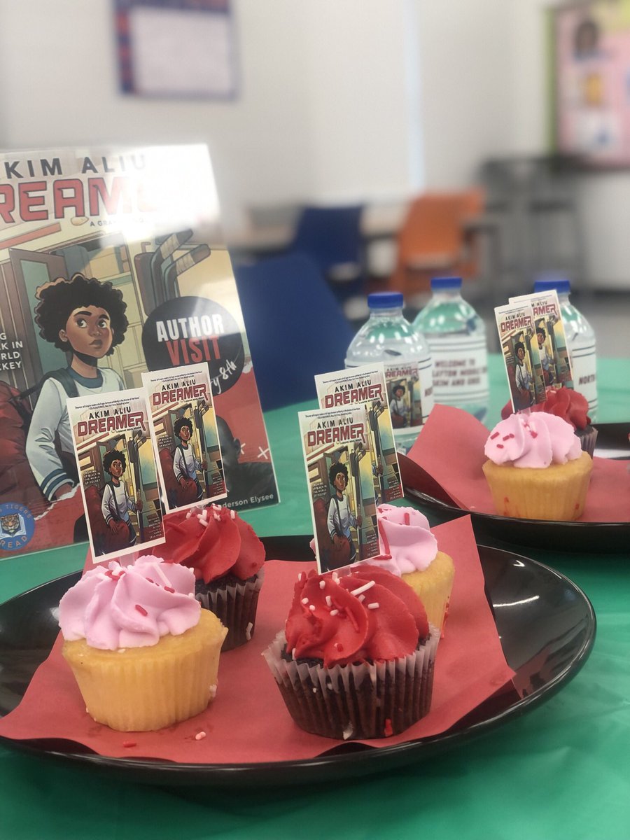 MobleyintheMix's tweet photo. So grateful for @PTMGL hooking my school up with a visit from @Dreamer_Aliu78 and @GregAndElysee on their Dreamer book tour! #readersareleaders #tigersread https://t.co/9upWu8XY4K