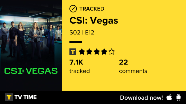 BadFish2469's tweet photo. I've just watched episode S02 | E12 of CSI: Vegas! https://t.co/OtgR6CCcvG #tvtime https://t.co/V1bZOooOb9