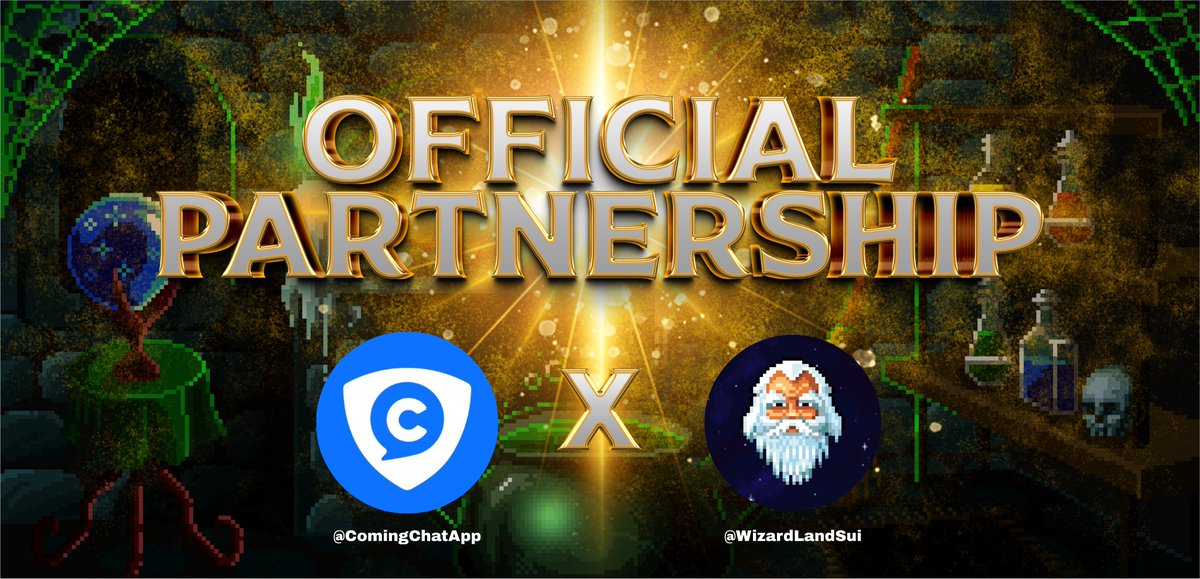 Official Partnership with ComingChatApp the recipient of the Developer Grant Program from SUI.  Building SocialFi-based web3 portal app with Defi and GameFi functions 🧙‍♂️🪄

#Sui #Suinami #WizardLandSUI