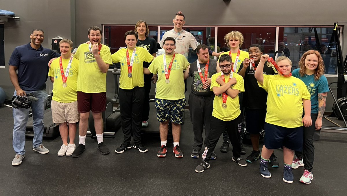 Lazer Powerlifters showing off hardware from Area Competition. Winter Games here we come!! @LeanderISD @SOTexas @JeffJonesSports