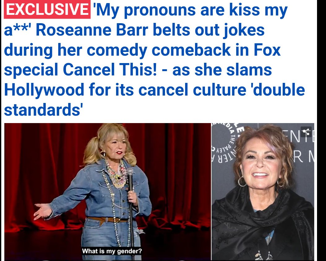 #RoseanneBarr #CancelThis 
dailymail.co.uk/news/article-1…