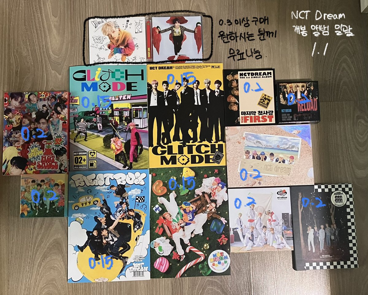 lovveestayy's tweet photo. NCT 127 NCT dream NCT 2018 개봉앨범 팔아요
Nct opened album (photocard X)
모든 앨범 포카 제외 구성품 다 있습니다!

0.3 이상 거래하고 일괄로 하면 더 싸게 드려요 :) 

반택 편택 우체국택배 다 가능하고 택배비는 앨범 무게와 갯수에 따라 상이합니다. 

자세한 가격은 사진 참고해주세요 ♡ https://t.co/l6pRf0MKfM