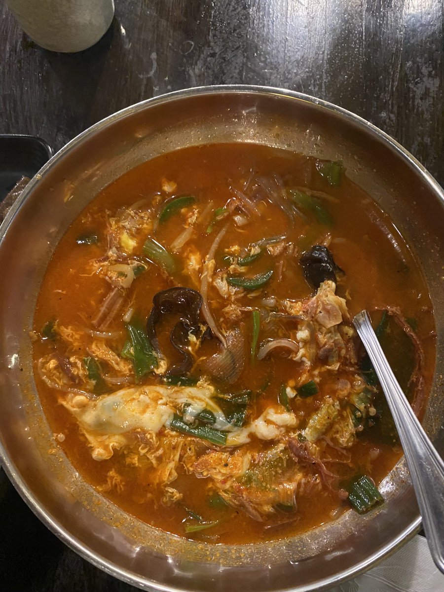 art_ankush's tweet photo. When the going gets tough in upstate New York winter, a hot beef stew comes to the rescue! #koreancuisine https://t.co/ngPbBzAsId