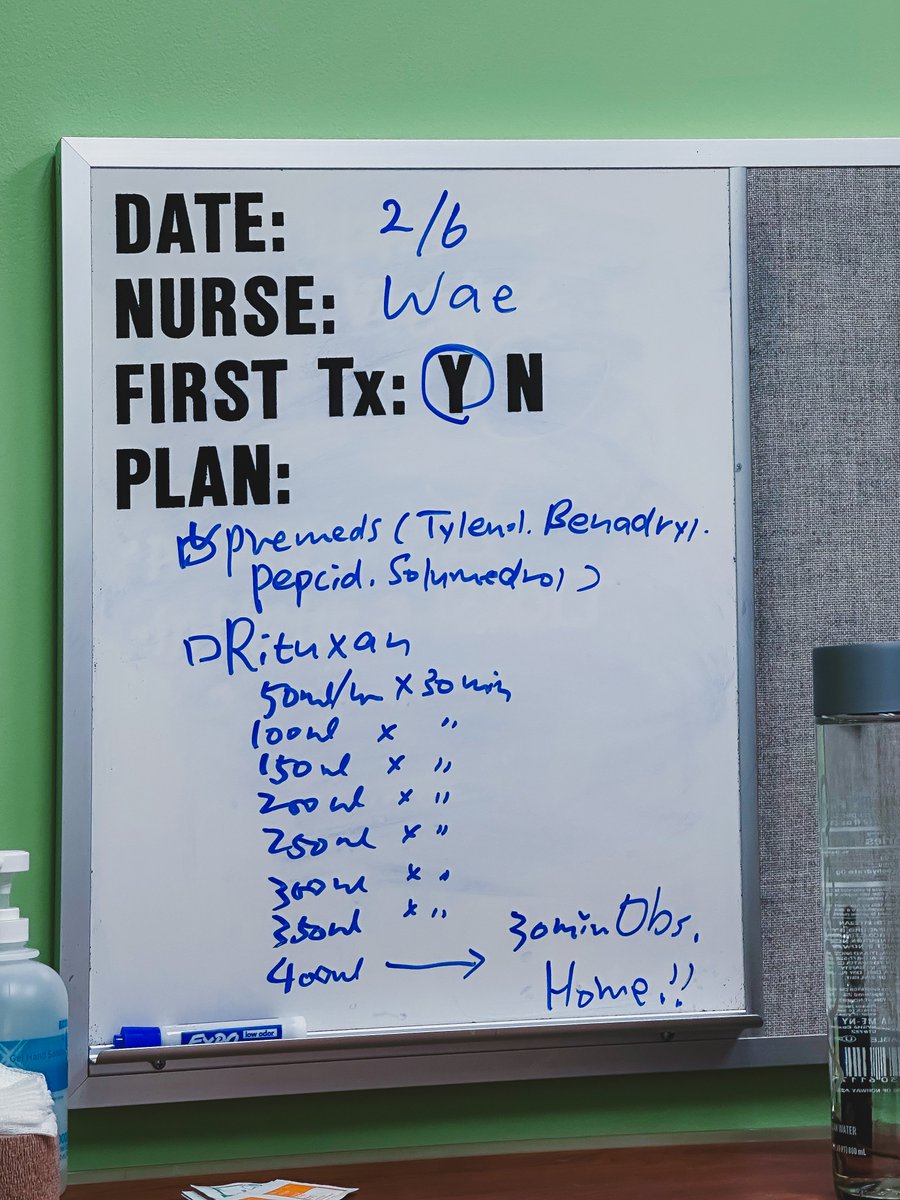 MsLexiBae's tweet photo. My first infusion of #Rituxan (Rituximab) was on Monday. 9:30AM-2PM. Felt fine. Walking 4 miles doing work stuff the next day was probably a mistake.

Now: Excessive fatigue. Metallic taste in my mouth. Intermittent nausea. My body's way of reminding me I have #MultipleSclerosis. https://t.co/jaiGQk0B0o