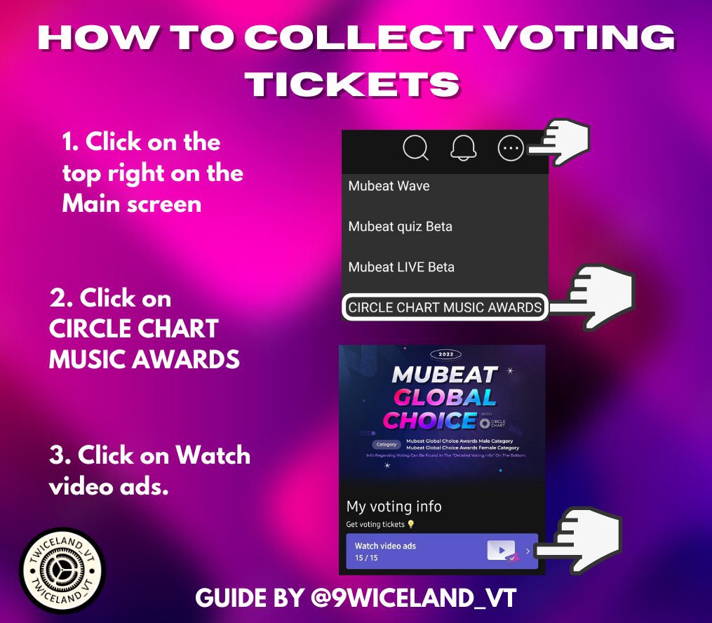 TWICE9_PH's tweet photo. Copy &amp; Paste‼️

ONCES! Have you collected voting tickets for MUBEAT Global Choice Awards? If you haven't then please do it right now‼️ This voting event is ending in 3 days. Maximize collecting tickets and wait for further instructions ‼️‼️

#CrammingONCEagain
#VoteTwiceonMUBEAT https://t.co/6fH7izznJT
