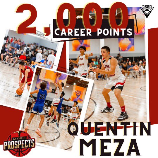 Quentin Meza passed 2000 career points tonight! Amazing career! Congrats Q!