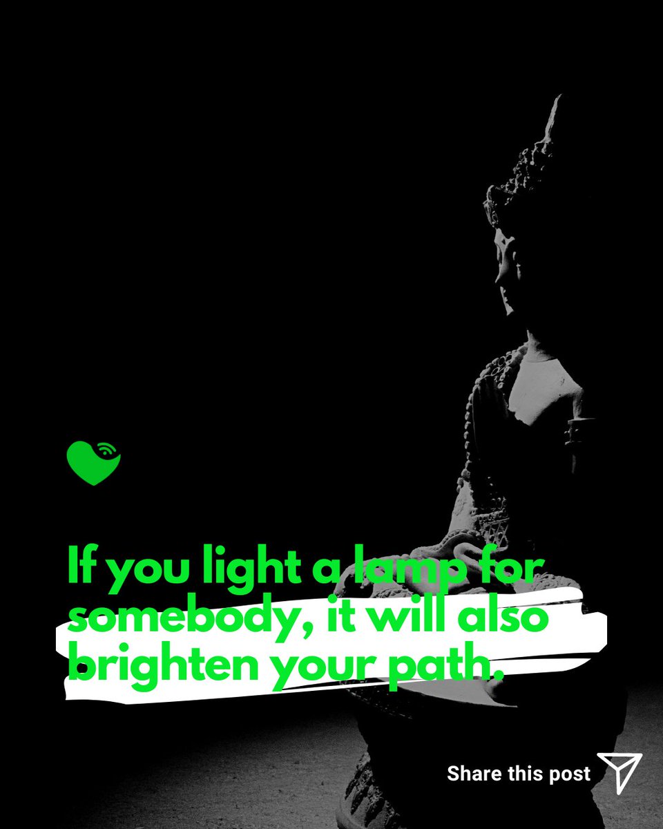SaveSoulApp's tweet photo. "If you light a lamp for somebody, it will also brighten your path."

- Buddha https://t.co/EIXrpRn4bV