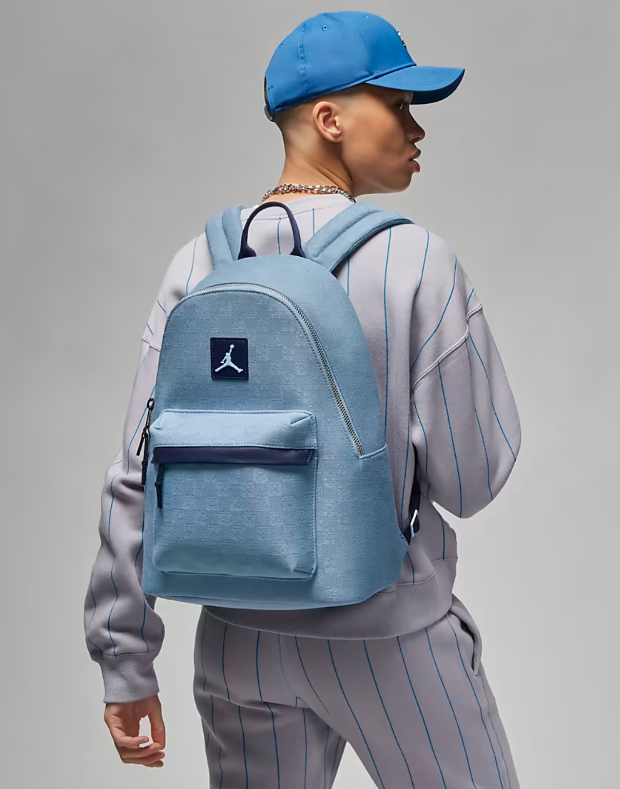 Jordan Monogram Mini Backpack Chambray