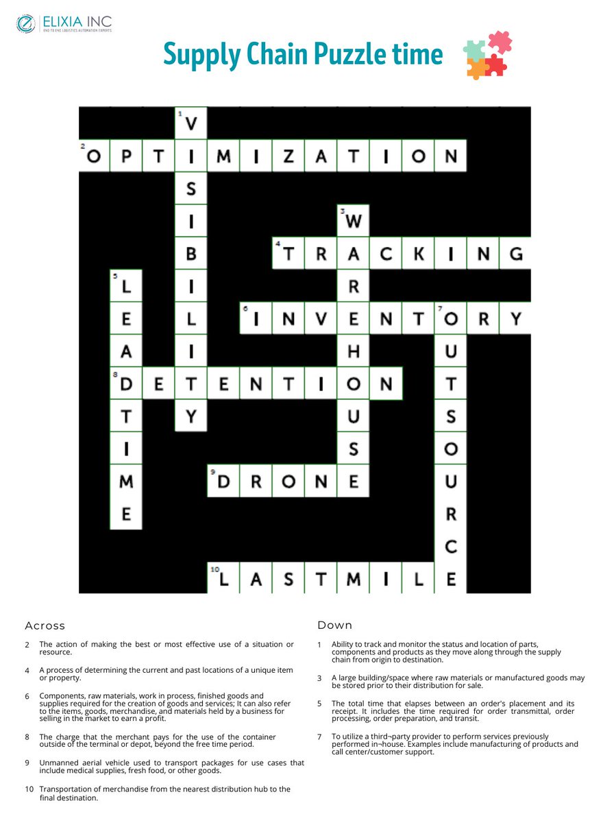 ElixiaInc's tweet photo. Check out answers for the puzzle.
Were you able to complete the puzzle? https://t.co/habis3LZpQ