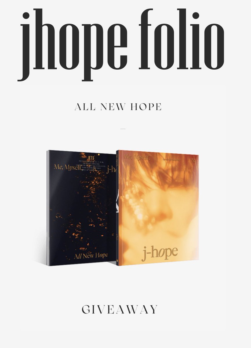 snowflowergifts's tweet photo. 「 Jhope Folio Giveaway 」

╰─ 1 winner | worldwide

› rt &amp; like to enter
› ends Feb 23rd 

— followers only https://t.co/K4bjCCAYUV