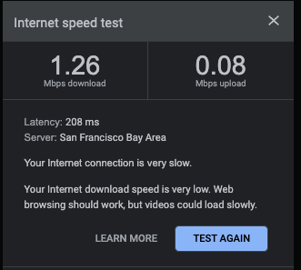 RogerRustad's tweet photo. @ATTHelp Unfortunately, even slower after I went through those troubleshooting steps.  This seems to regularly occur each day about this time (7-9pm).  Might wanna check the issue on your end https://t.co/LIhULnV4Jl