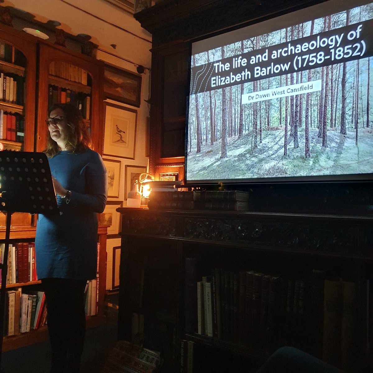 Thank you so much to <a href="/DawnCansfield/">Dr Dawn West Cansfield 💀</a> for a fascinating talk tonight about an extraordinary woman. I suspect we will be hearing more about Elizabeth Barlow, a Georgian antiquarian and archaeologist, in the months to come.
