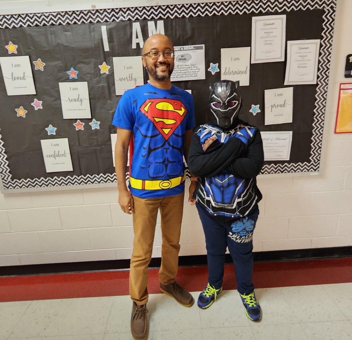 Today we dressed like superheroes because school counselors are Real Life Superheroes! 🦸🏾‍♂️ #NSCW23 #schoolcounselor #reallifeheroes #NationalSchoolCounselingWeek